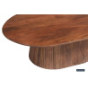 Table basse ovale 120 cm MANGALA en manguier massif