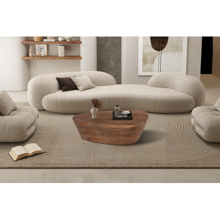 Table basse 107 x 78 cm EBENE en manguier massif