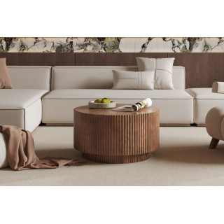Table basse 70 x 70 cm VERVEINE en manguier massif