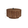 Table basse 70 x 70 cm VERVEINE en manguier massif
