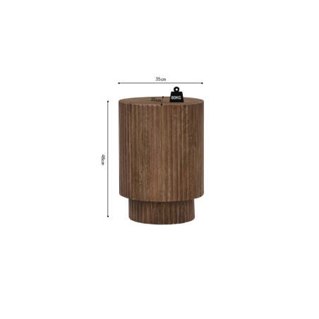 Table d'appoint 35 x 35 cm VERVEINE en manguier massif