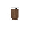 Table d'appoint 35 x 35 cm VERVEINE en manguier massif
