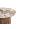 Table basse ronde 80 cm EVIANE plateau en pierre frittée