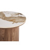 Table d'appoint 45 cm EVIANE plateau en pierre frittée