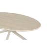 Table basse ovale 130 x 70 cm NACRE plateau en pierre frittée