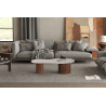 Table basse 120 cm MILLET plateau en travertin