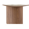 Table basse 120 x 60 cm EVIANE plateau en pierre frittée