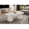 Table basse aux formes organiques 130 cm FALAISE effet ciment