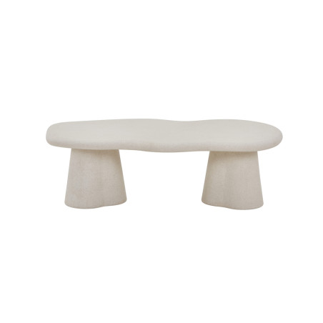 Table basse aux formes organiques 130 cm FALAISE effet ciment