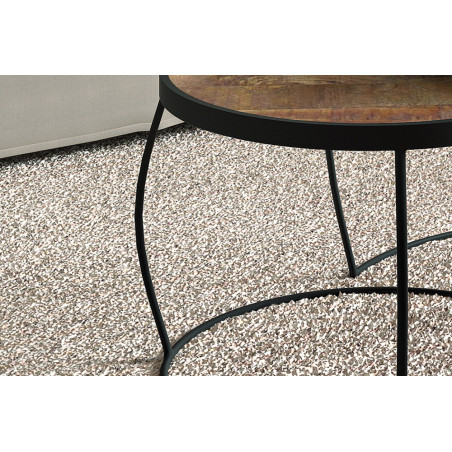 Set de 2 tables basses LARIX en manguier massif
