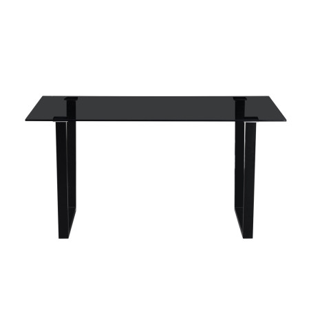 Table à manger 150 cm BOREAL plateau en verre