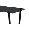 Table à manger 150 cm BOREAL plateau en verre