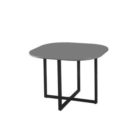 Ensemble table et chaises 100-68 x 100-50 cm ESCALE en décor gris