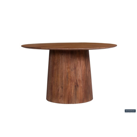 Table à manger ronde 130 cm MANGALA en manguier massif