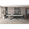 Table extensible ovale 160 à 240 cm AGATE plateau en pierre frittée