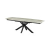 Table extensible ovale 160 à 240 cm AGATE plateau en pierre frittée