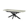Table extensible ovale 180 à 220 cm ONYX plateau en pierre frittée