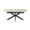 Table extensible ovale 180 à 220 cm ONYX plateau en pierre frittée