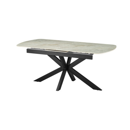 Table extensible ovale 180 à 220 cm ONYX plateau en pierre frittée