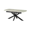 Table extensible ovale 180 à 220 cm ONYX plateau en pierre frittée