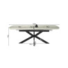 Table extensible ovale 180 à 220 cm ONYX plateau en pierre frittée