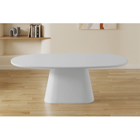 Table à manger ovale 220 cm TERRACINA effet ciment