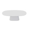 Table à manger ovale 220 cm TERRACINA effet ciment