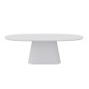 Table à manger ovale 220 cm TERRACINA effet ciment