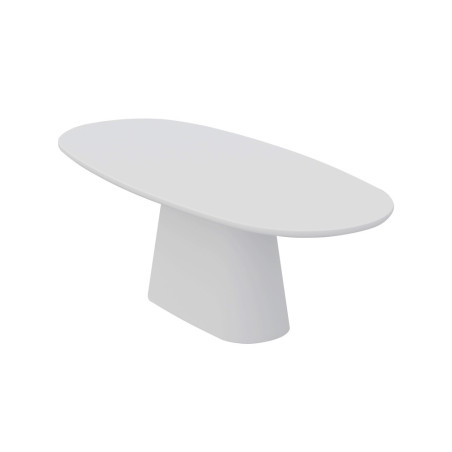 Table à manger ovale 220 cm TERRACINA effet ciment