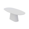 Table à manger ovale 220 cm TERRACINA effet ciment