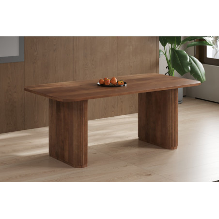 Table à manger ovale 200 cm JASPE en manguier massif