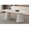 Table à manger aux formes organiques 220 cm FALAISE effet ciment