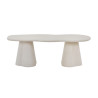 Table à manger aux formes organiques 220 cm FALAISE effet ciment
