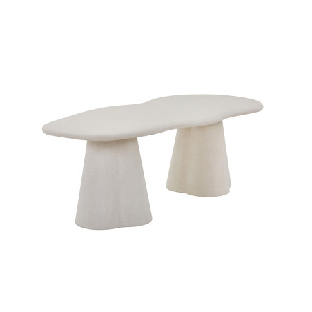 Table à manger aux formes organiques 220 cm FALAISE effet ciment