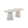 Table à manger aux formes organiques 220 cm FALAISE effet ciment