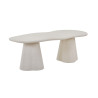 Table à manger aux formes organiques 220 cm FALAISE effet ciment