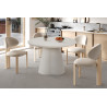 Table à manger ronde 120 cm FALAISE effet ciment