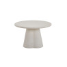 Table à manger ronde 120 cm FALAISE effet ciment