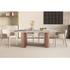 Table à manger 210 cm EVIANE plateau en pierre frittée