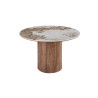 Table à manger ronde 120 cm EVIANE plateau en pierre frittée