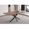 Table extensible 160 à 200 cm CORAIL en décor brun foncé
