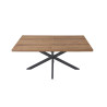 Table extensible 160 à 200 cm CORAIL en décor brun foncé