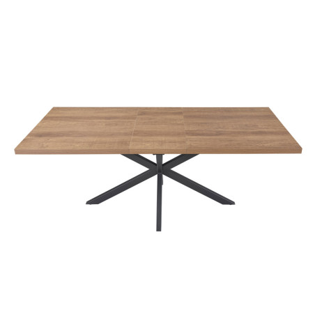 Table extensible 160 à 200 cm CORAIL en décor brun foncé