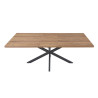 Table extensible 160 à 200 cm CORAIL en décor brun foncé