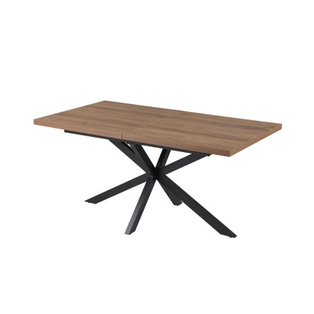 Table extensible 160 à 200 cm CORAIL en décor brun foncé