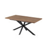 Table extensible 160 à 200 cm CORAIL en décor brun foncé