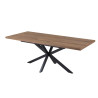 Table extensible 160 à 200 cm CORAIL en décor brun foncé