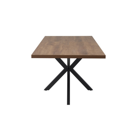 Table extensible 160 à 200 cm CORAIL en décor brun foncé