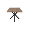 Table extensible 160 à 200 cm CORAIL en décor brun foncé