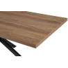 Table extensible 160 à 200 cm CORAIL en décor brun foncé